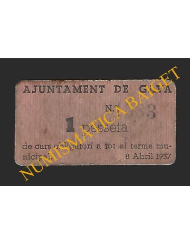 GAVÀ (Barcelona) - 1 pesseta 1937