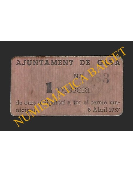 GAVÀ (Barcelona) - 1 pesseta 1937