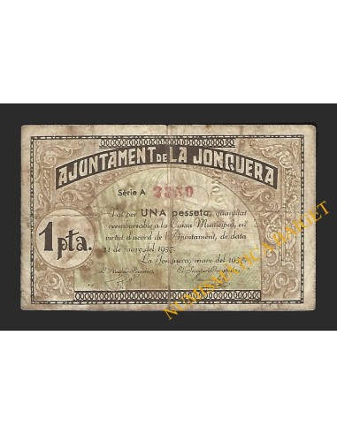 JONQUERA, LA (Girona) - 1 pesseta 1937