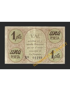 JONQUERA, LA (Girona) - 1 pesseta 1937 2