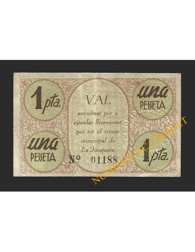 JONQUERA, LA (Girona) - 1 pesseta 1937