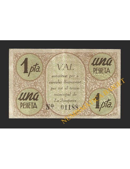 JONQUERA, LA (Girona) - 1 pesseta 1937