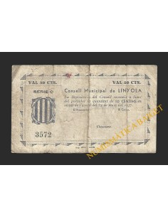 LINYOLA (Lleida) - 50 cèntims 1937
