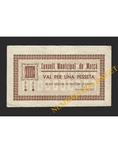 MARÇA (Tarragona) - 1 pesseta 1937