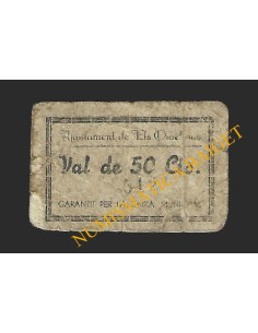 OMELLONS, ELS (Lleida) - 50 cèntims 1937