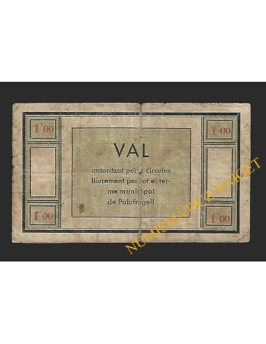 PALAFRUGELL (Girona) - 1 pesseta 1937