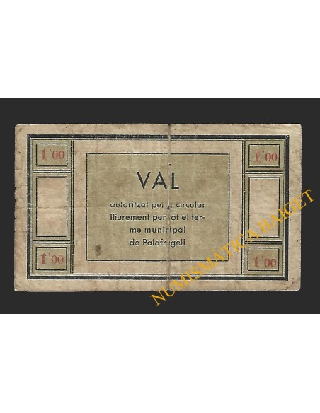 PALAFRUGELL (Girona) - 1 pesseta 1937