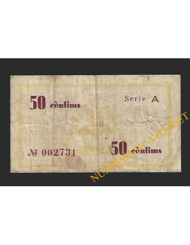 PINEDES DEL LLOBREGAT (Barcelona) - 50 centims 1937