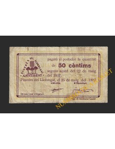PINEDES DEL LLOBREGAT (Barcelona) - 50 centims 1937
