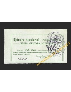 POBLA DE SEGUR (Lleida) - 0,25 pessetas 1938