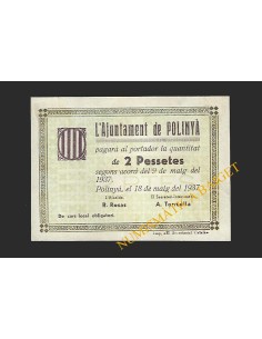 POLINYA (Barcelona) - 2 pessetes 1937
