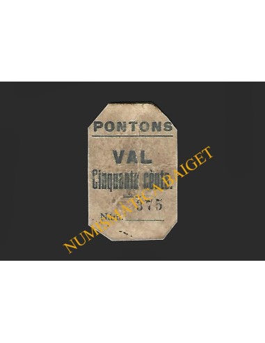 PONTONS (Barcelona) - 50 cèntims 1937