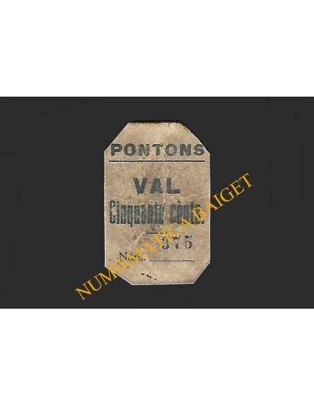 PONTONS (Barcelona) - 50 cèntims 1937