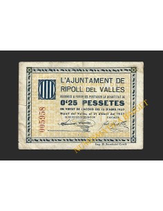 RIPOLL DEL VALLES (Barcelona) - 50 cèntims 1937