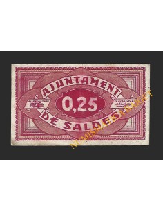 SALDES (Barcelona) - 25 cèntims 1937 2