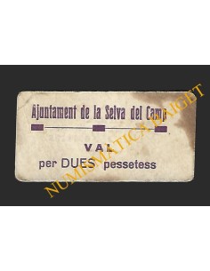 SELVA DEL CAMP, LA (Tarragona) - 2 pessetes 1937