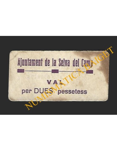 SELVA DEL CAMP, LA (Tarragona) - 2 pessetes 1937