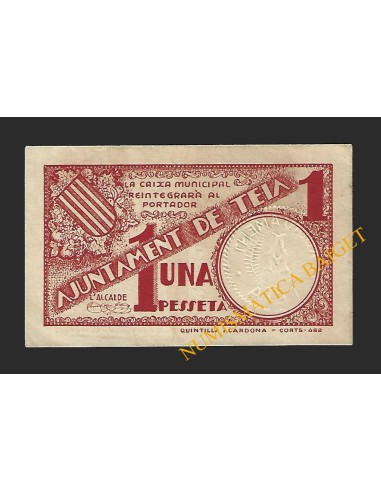 TEIA (Barcelona) - 1 pesseta 1937