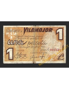 VILAMAJOR (Barcelona) - 1 pesseta 1937
