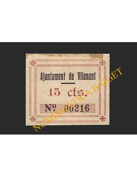 VILANANT (Girona) - 15 cèntims 1937