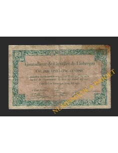 CASTELLET DE LLOBREGAT (Barcelona) - 25 cèntims 1937