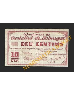 CASTELLET DE LLOBREGAT (Barcelona) - 10 cèntims 1937