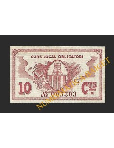 CASTELLET DE LLOBREGAT (Barcelona) - 10 cèntims 1937 2