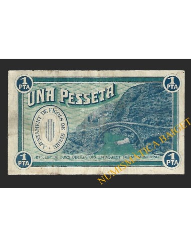 FIGOLS DE SEGRE (Lleida) - 1 pesseta 1937