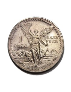MEXICO 1991 - 1 OZ PLATA