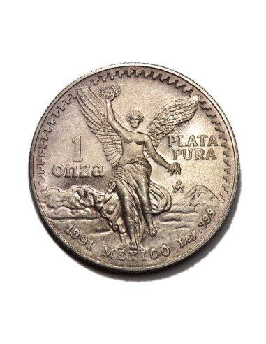 MEXICO 1991 - 1 OZ PLATA