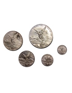 MÉXICO 2002 - COLECCIÓN 1/20 1/10 1/4 1/2 1 ONZA