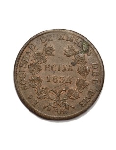 ISABEL II - Medalla de Proclamación de Ecija 1834 (Sevilla) 2