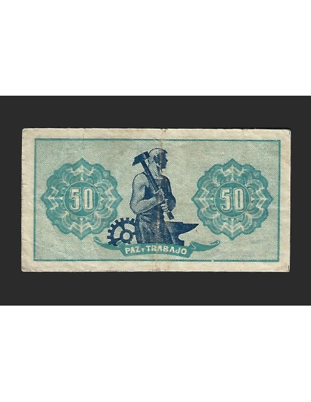 II REPÚBLICA ASTURIAS Y LEÓN - 50 CENTIMOS 1936