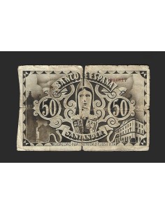 II REPÚBLICA SANTANDER - 50 PESETAS 1936 2