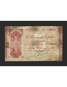 II REPÚBLICA BILBAO - 5 PESETAS 1936