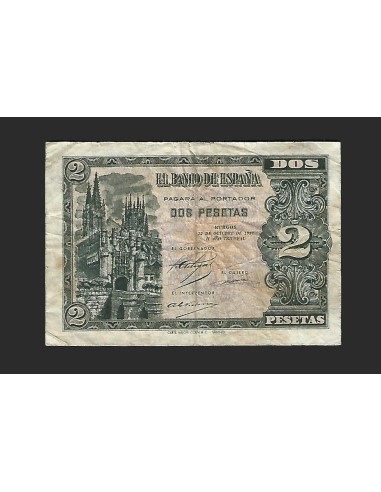 ESTADO ESPAÑOL - 2 PESETAS 1937 SERIE B