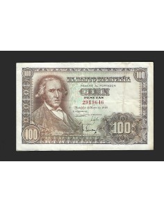 ESTADO ESPAÑOL - 100 PESETAS 1948 SIN SERIE