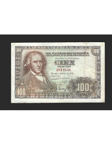 ESTADO ESPAÑOL - 100 PESETAS 1948 SIN SERIE