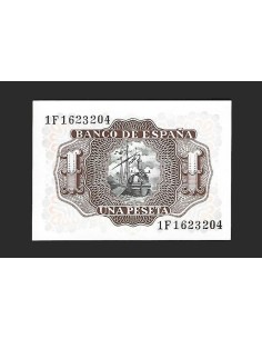ESTADO ESPAÑOL - 1 PESETA 1953 SERIE 1F 2