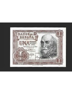 ESTADO ESPAÑOL - 1 PESETA 1953 SERIE 1F