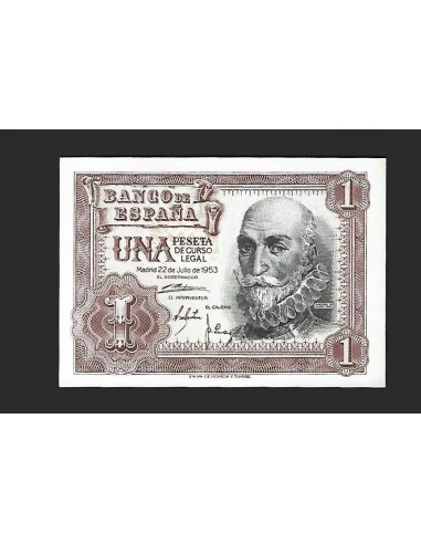ESTADO ESPAÑOL - 1 PESETA 1953 SERIE 1F