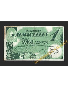 ALMACELLES (Lleida) - 1 pesseta 1937