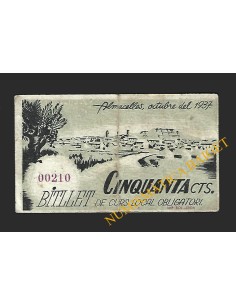 ALMACELLES (Lleida) - 50 cèntims 1937 2