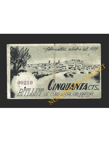 ALMACELLES (Lleida) - 50 cèntims 1937