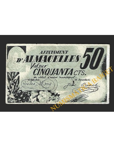 ALMACELLES (Lleida) - 50 cèntims 1937