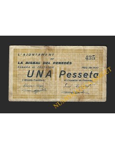 BISBAL DEL PENEDÈS, LA (Tarragona) - 1 pesseta 1937