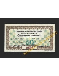 BISBAL DEL PENEDÈS, LA (Tarragona) - 50 cèntims 1937