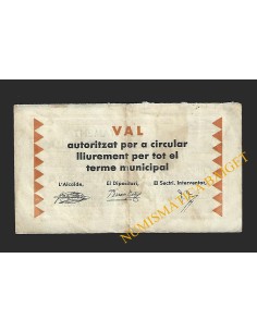 CALDES DE MALAVELLA (Girona) - 1 pesseta 1937 2