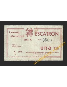 Escatrón (Zaragoza) - 1 peseta  1937