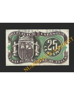 YECLA (Murcia) - 25 céntimos, julio de 1937 2